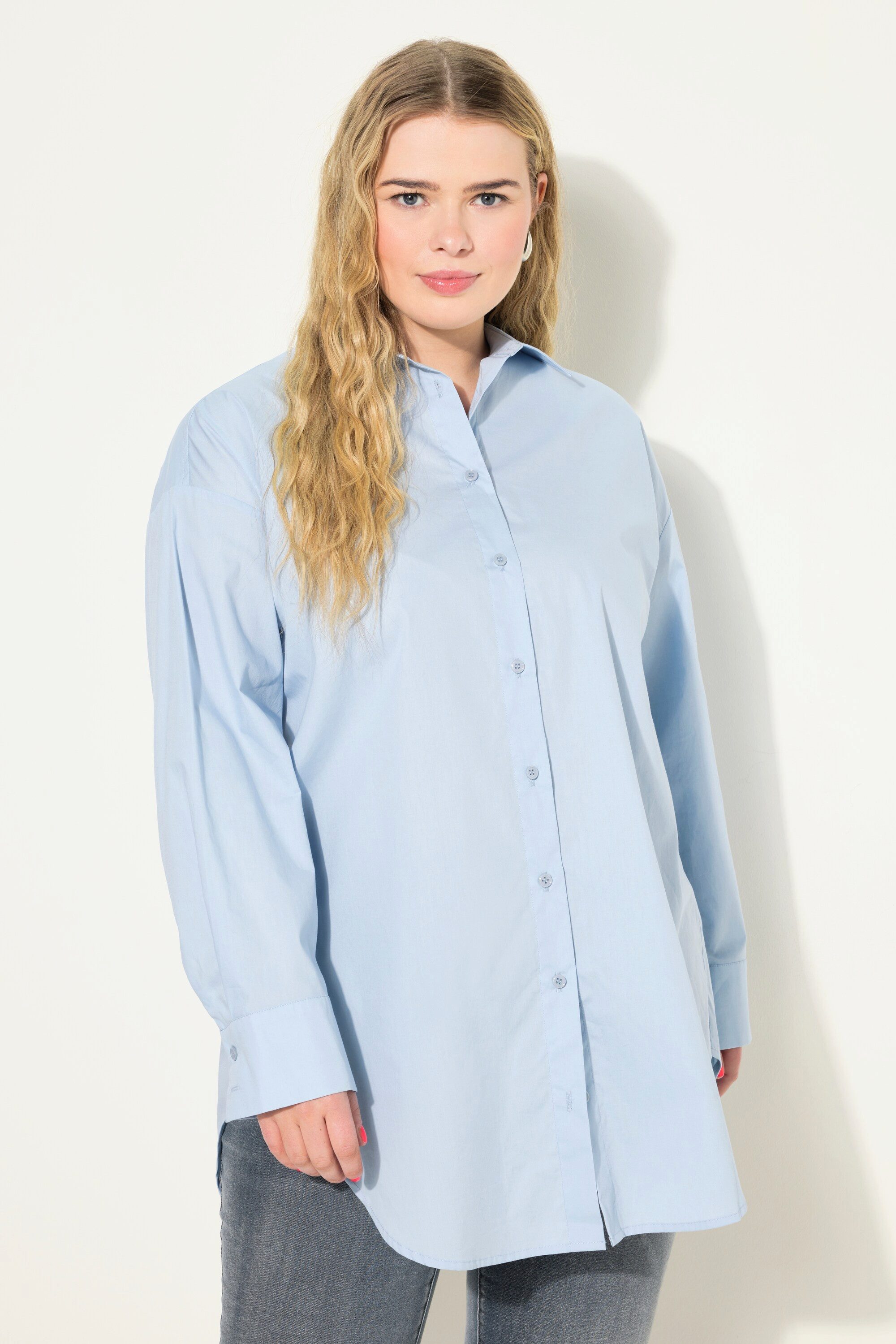 Studio Untold Hemdbluse Bluse oversized Rücken-Knopfleiste günstig online kaufen