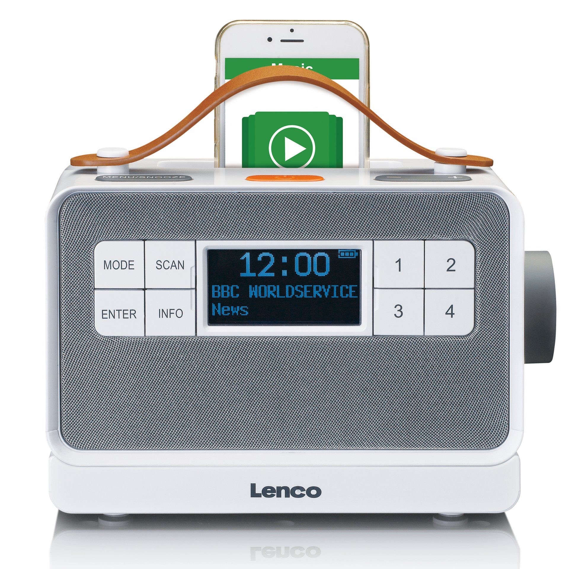 (DAB) Lenco weiß Digitalradio PDR-065