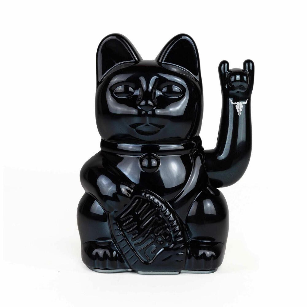 Donkey Products Winkekatze Lucky Cat W:O:A Edition, Black Metal