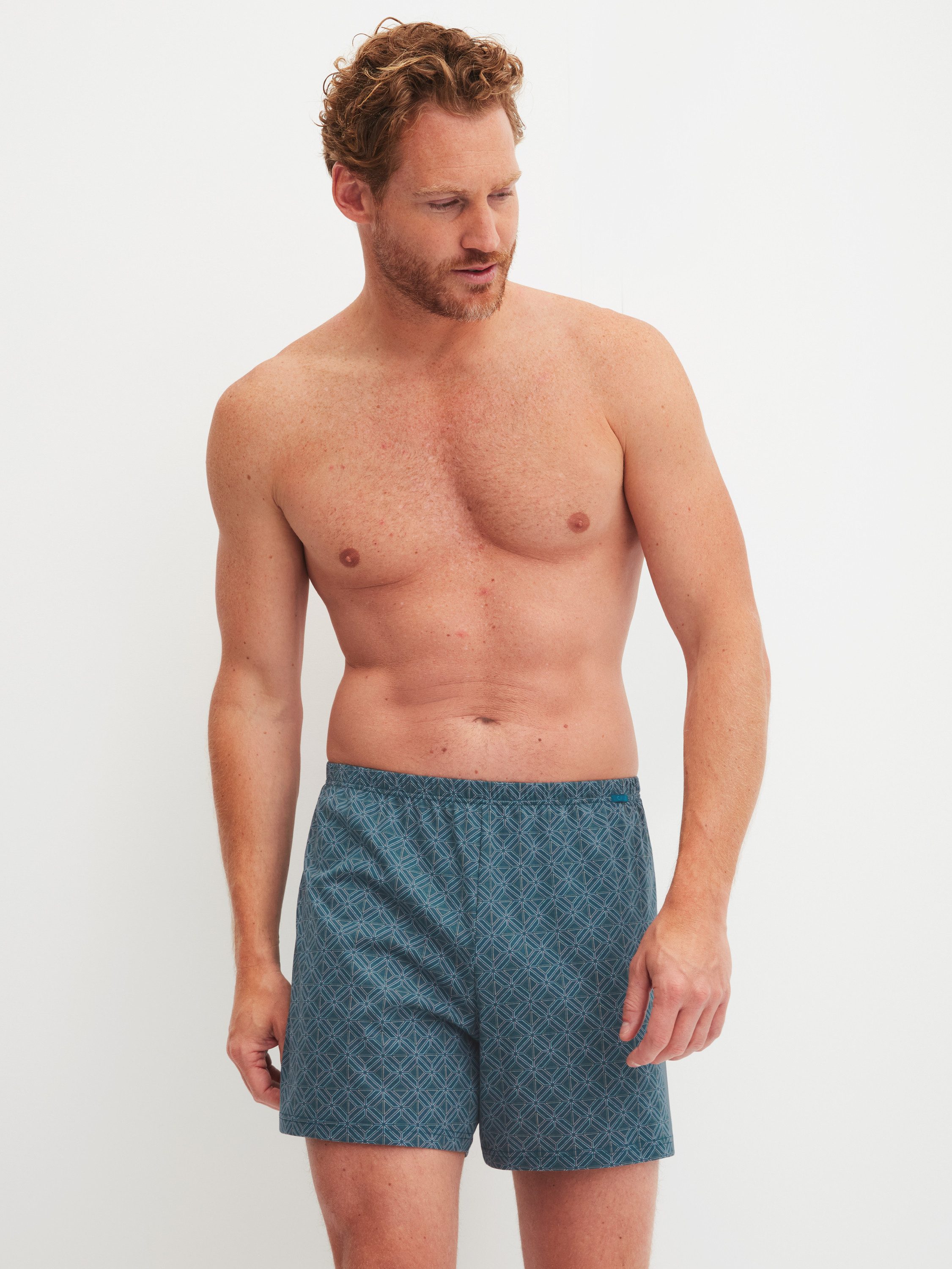 CALIDA Boxershorts Prints Herren (1-St) weich, locker geschnitten und formstabil – Bild 4 von 5
