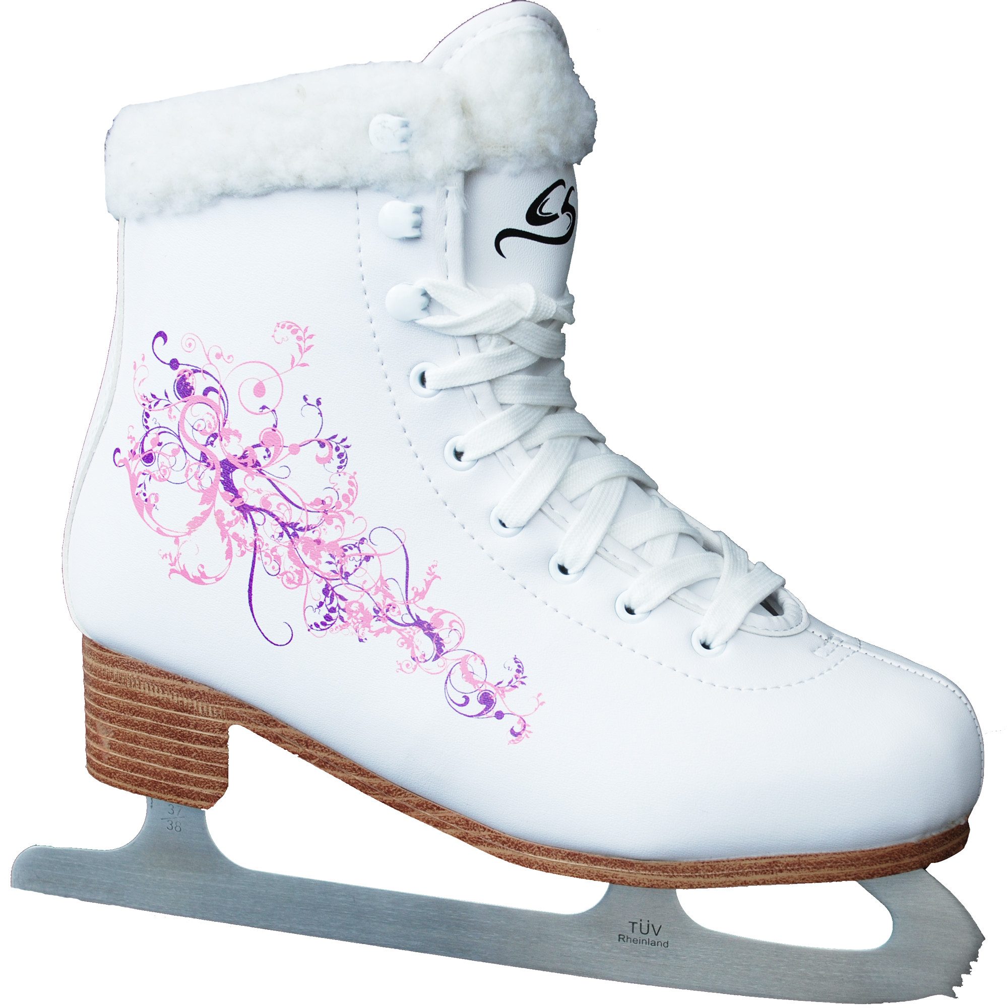 Cox Swain Schlittschuhe Figur Schlittschuhe Flower2, Stabile Kinderschlittschuhe