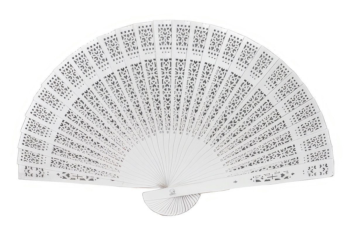 Yudu Handfächer 2 stück Holzfächer Веера Natur Holz