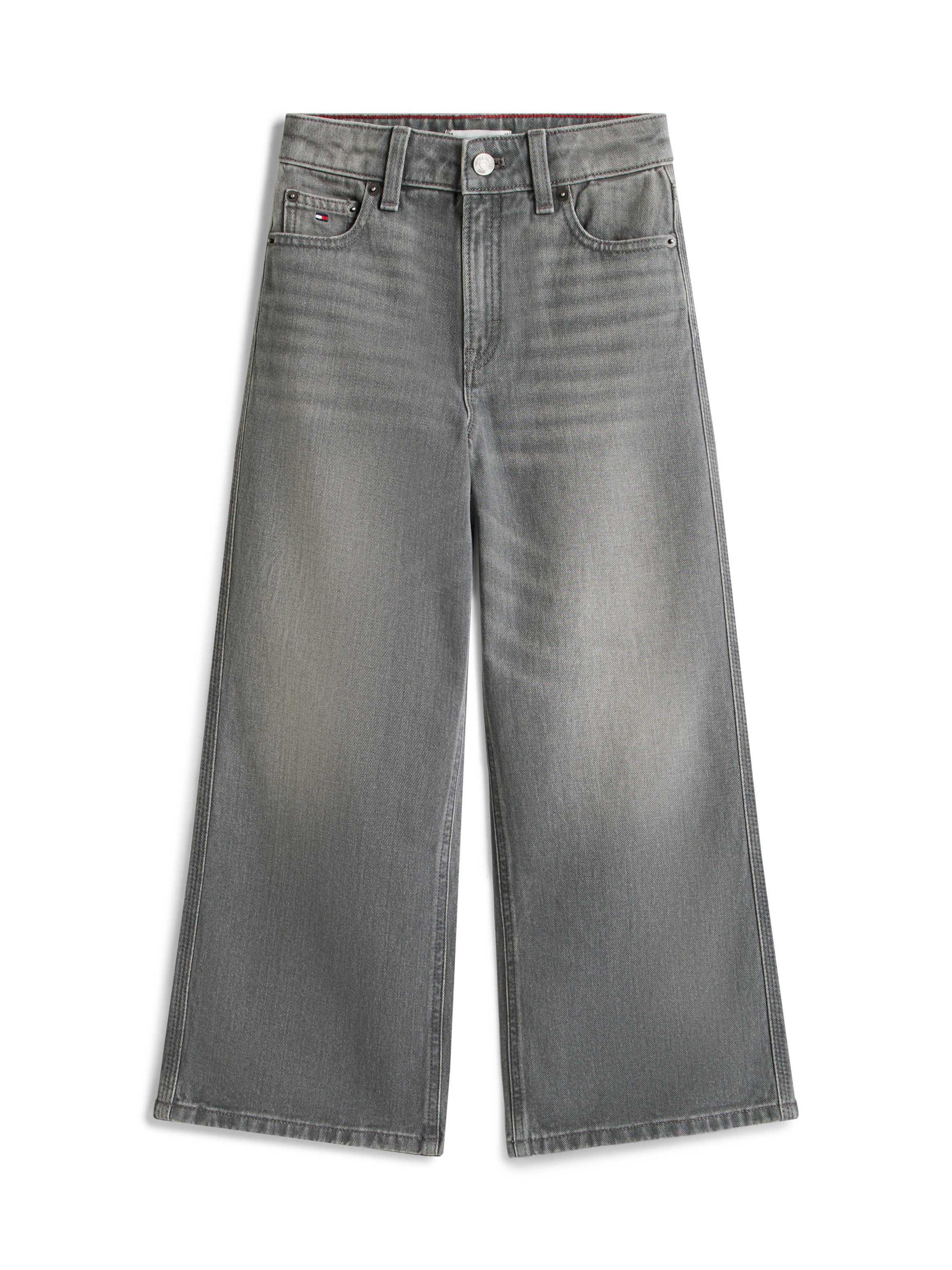 Straight-Jeans MABEL WIDE LEG GREY JEANS