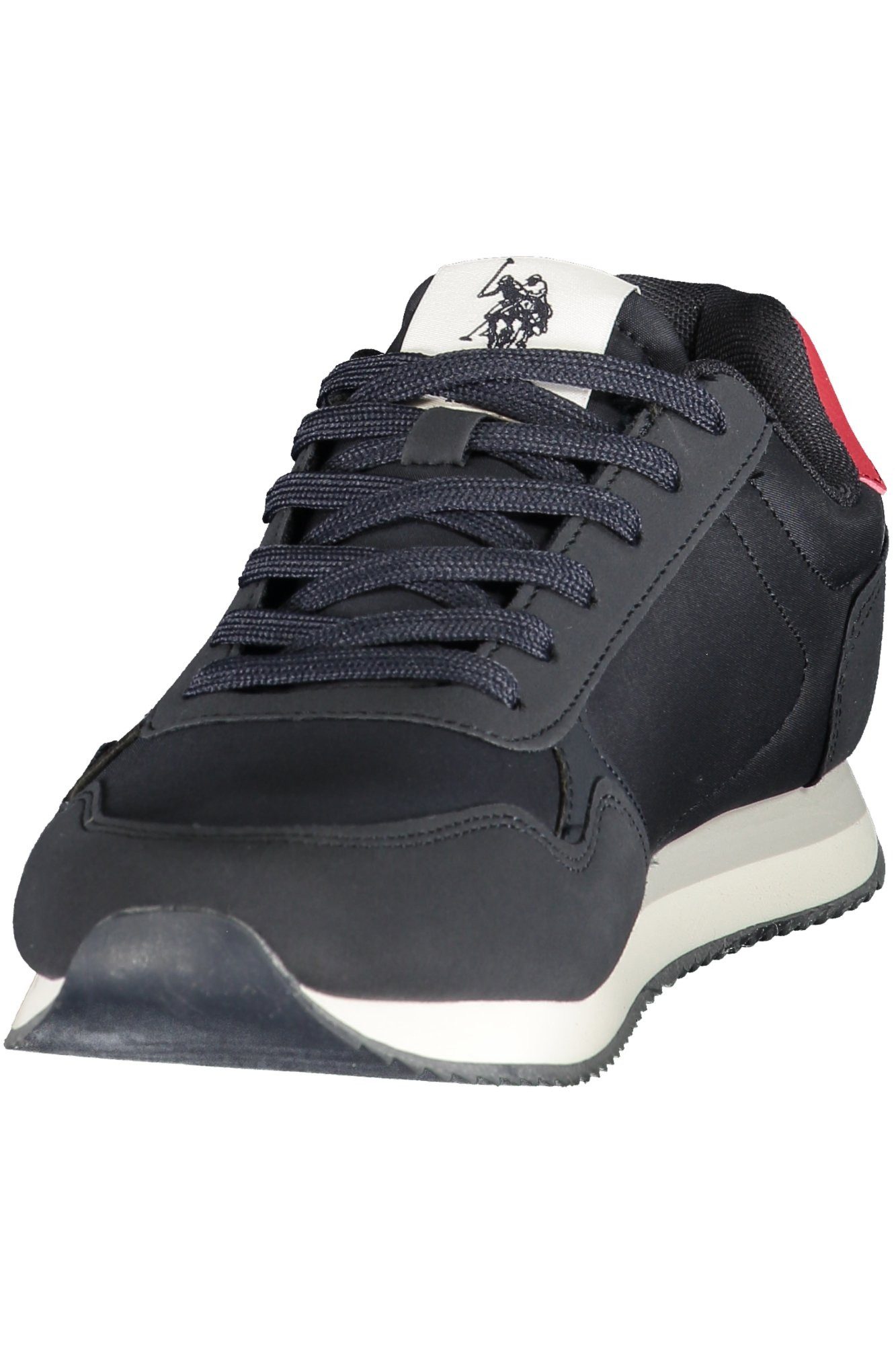 U.S. Polo Sneaker Herren-Sportschuh Blau mit Roten Details und