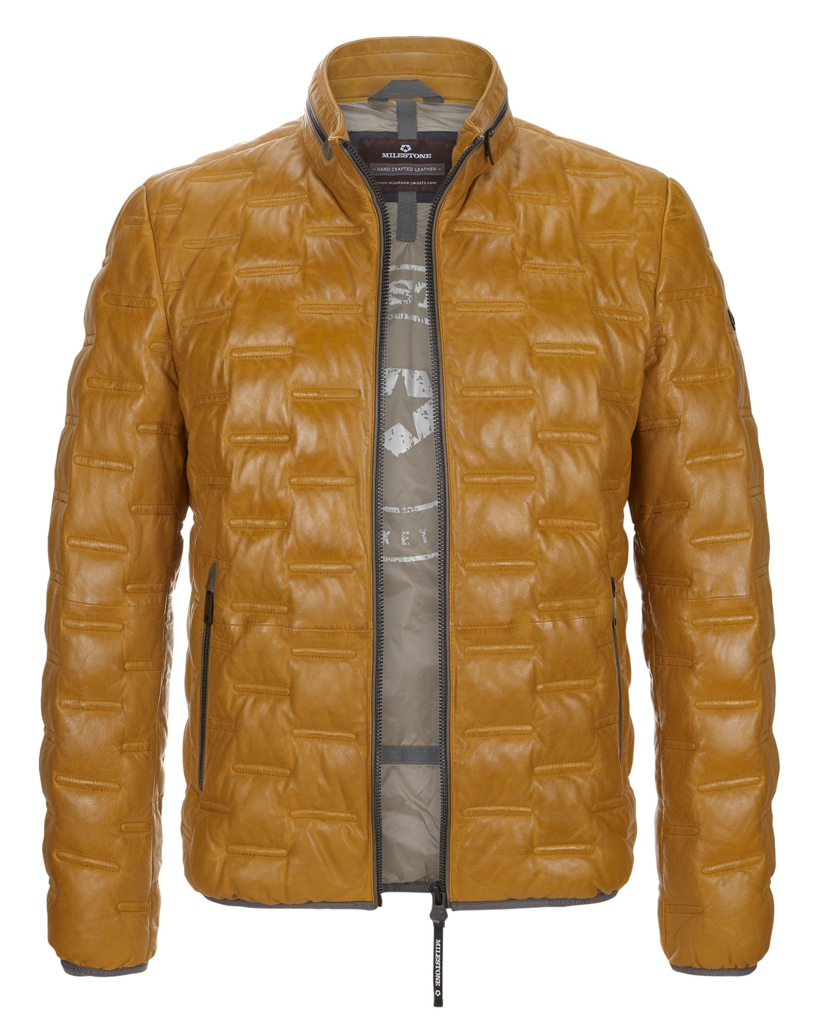 Milestone Lederjacke MSAversa in Stepp-Optik aus günstig online kaufen