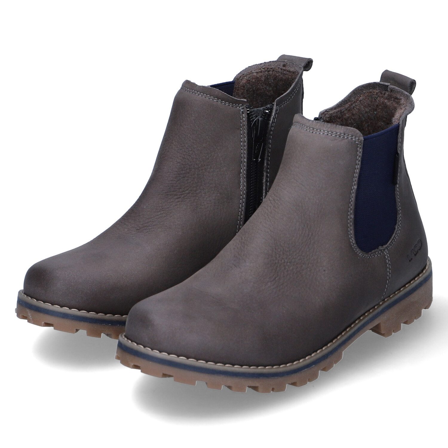 Vado Vado 85202-5200/407 Unisex Rauleder grau Schlupfstiefel
