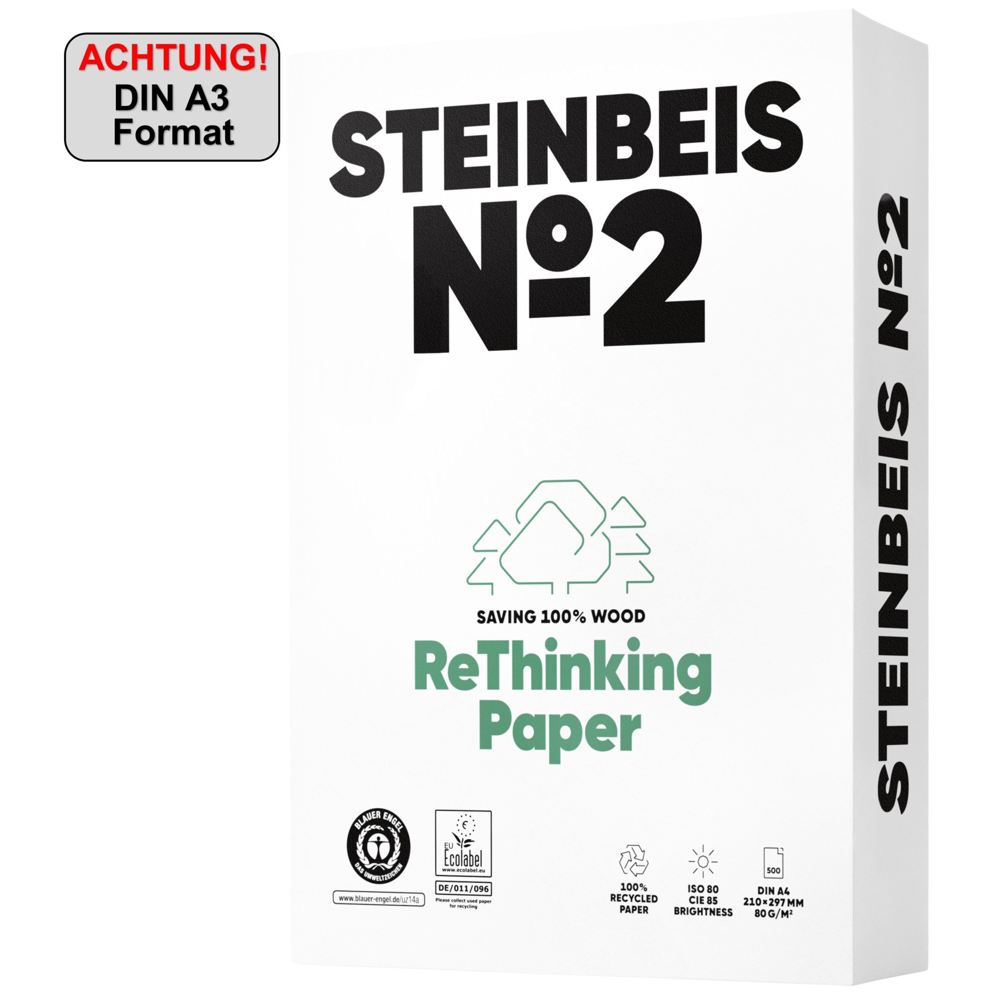 STEINBEIS Копировальная бумага Steinbeis Копировальная бумага No.2 ISO 80 K1501666080 B A3 500 Blatt