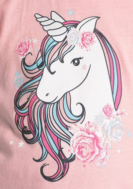 KIDSWORLD T-Shirt für kleine Mädchen, mit Einhorn Druck