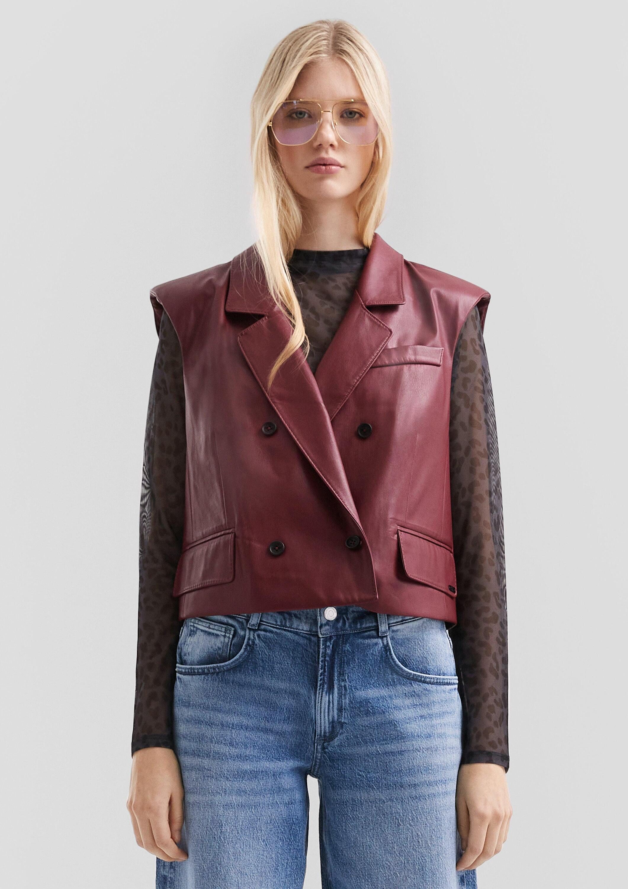 QS Jackenblazer Indoor-Weste Verkürzte Weste in günstig online kaufen