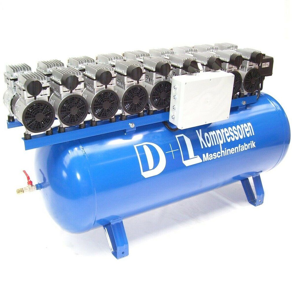 Kompressor Druckluft Kompressor Silent Leise V18 810/8/270W Ölfrei Kompressor 9PS
