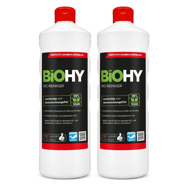 BiOHY BiOHY WC-Reiniger 2er Pack (2 x 1 Liter Flasche) WC-Reiniger (2-St)