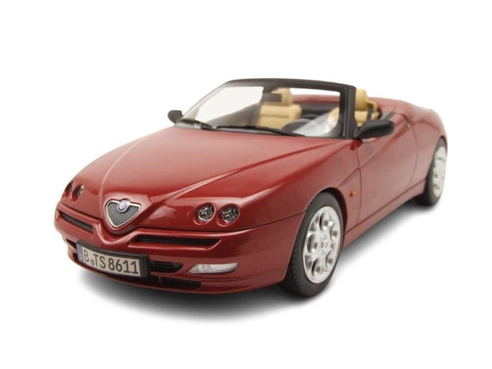 Norev Modellauto Alfa Romeo Spider 1999 rot metallic, Maßstab 1:18