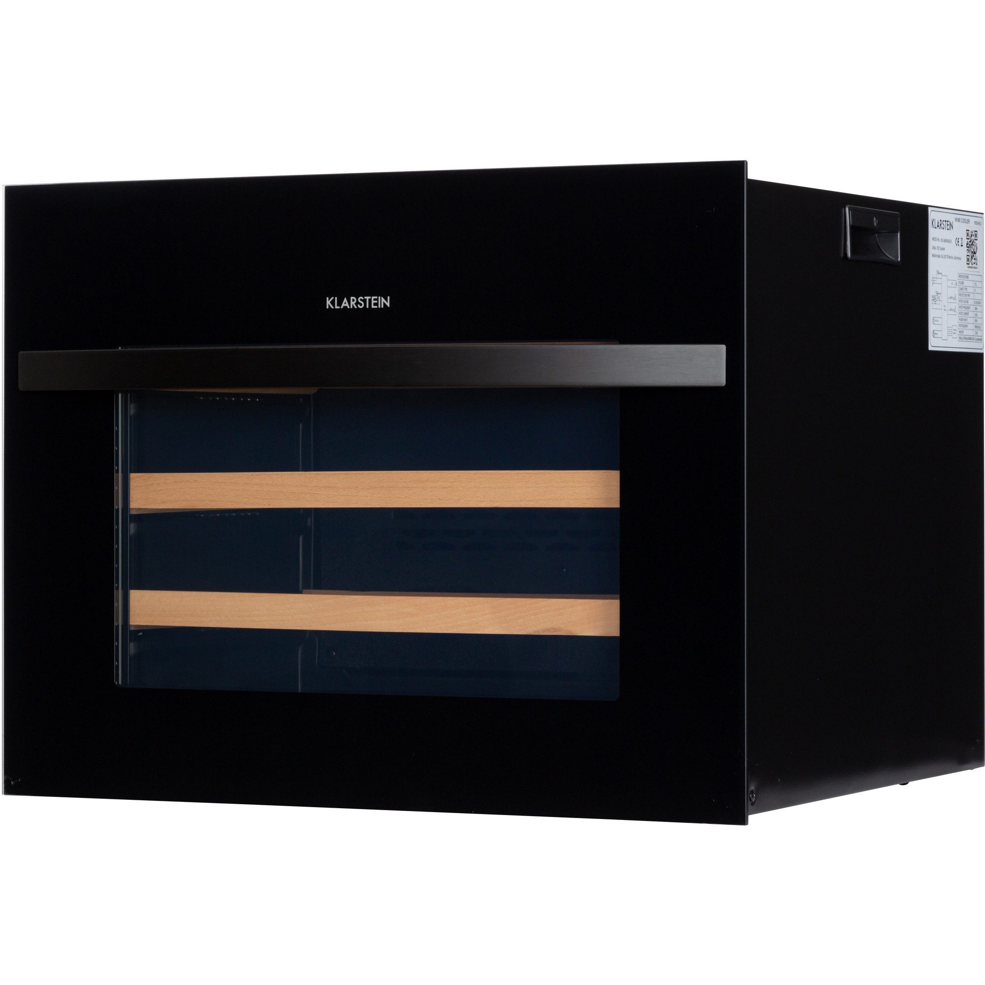 Klarstein Weinkühlschrank Vinsider 24 Built-In Uno Einbau-Weinkühlschrank 24 Flaschen 57L 5-22°C, für 24 Standardflaschen á 0,75l,Wein Flaschenkühlschrank Weintemperierschrank Weinschrank Kühlschrank