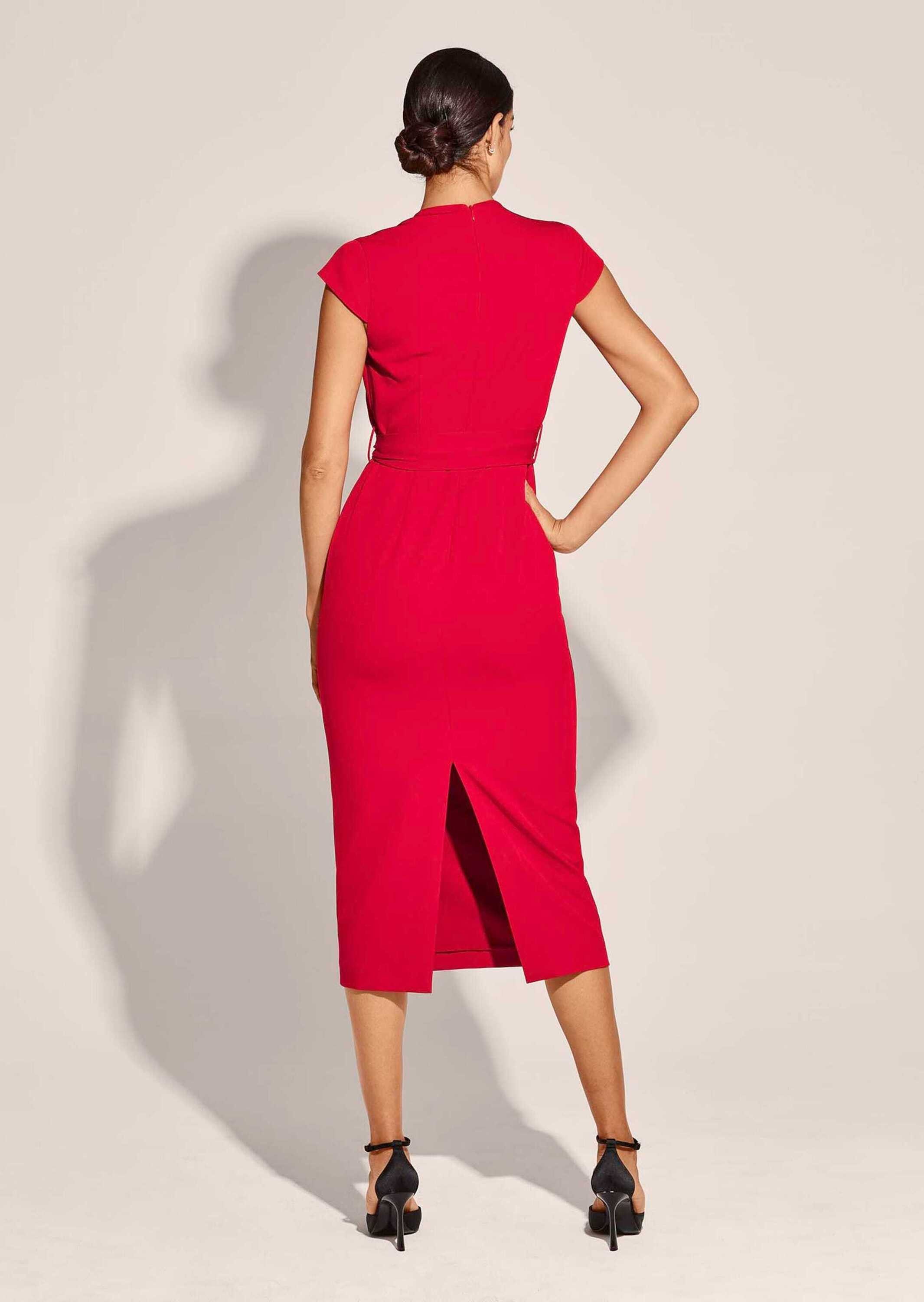 MADELEINE Maxikleid Elegantes Midi-Kleid in Wickeloptik