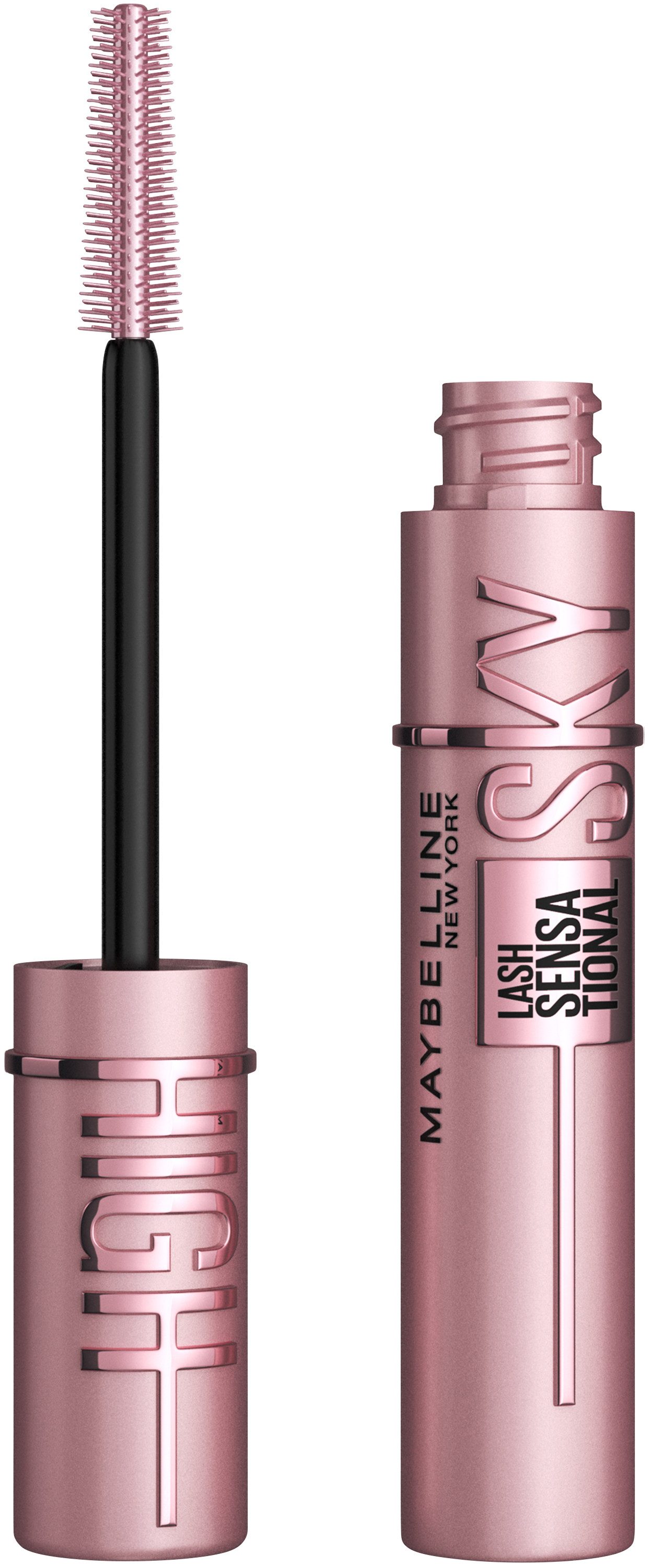 MAYBELLINE NEW YORK Mascara LASH SENSATIONAL SKY HIGH Waterproof, schafft volles Volumen und extreme Länge