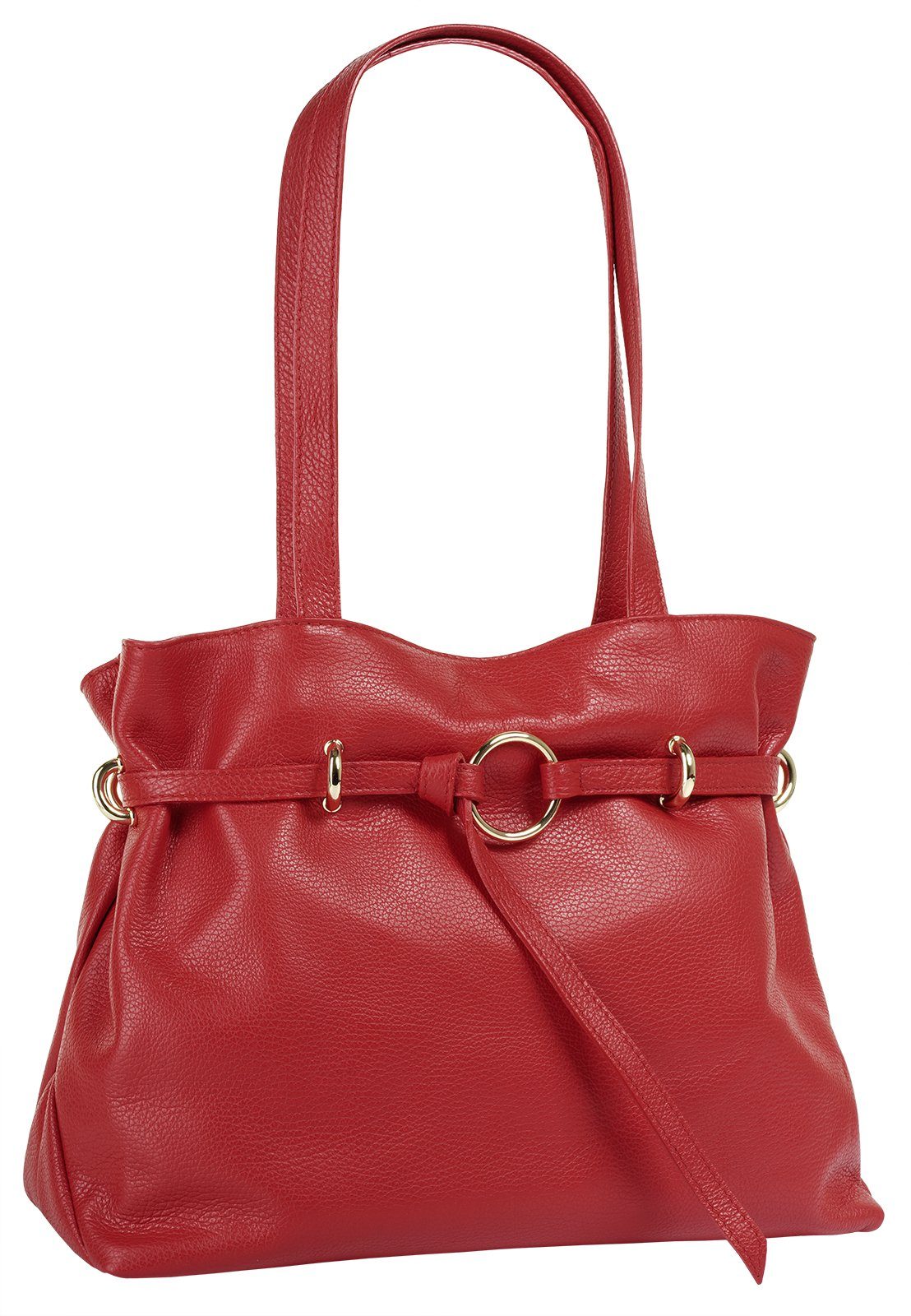 Samantha Look Henkeltasche, echt Leder, Made in Italy
