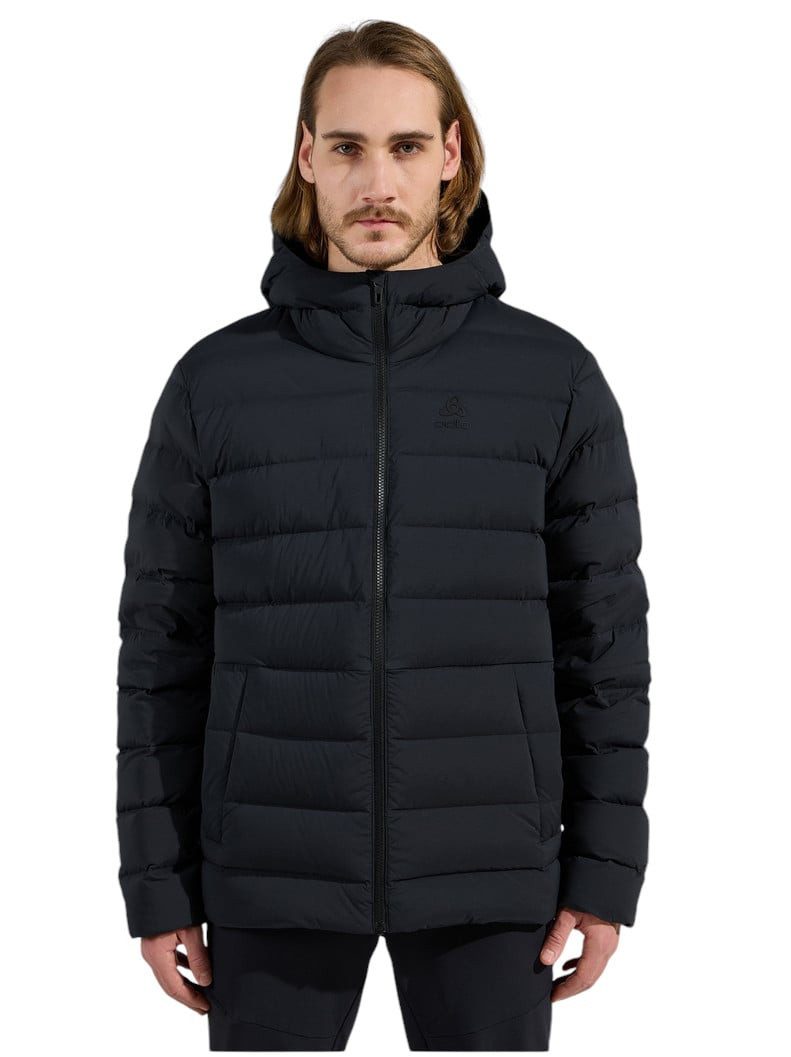 Odlo Winterjacke Winter-Daunenjacke Ascent N-Thermic Hooded (warm, Natürliche)