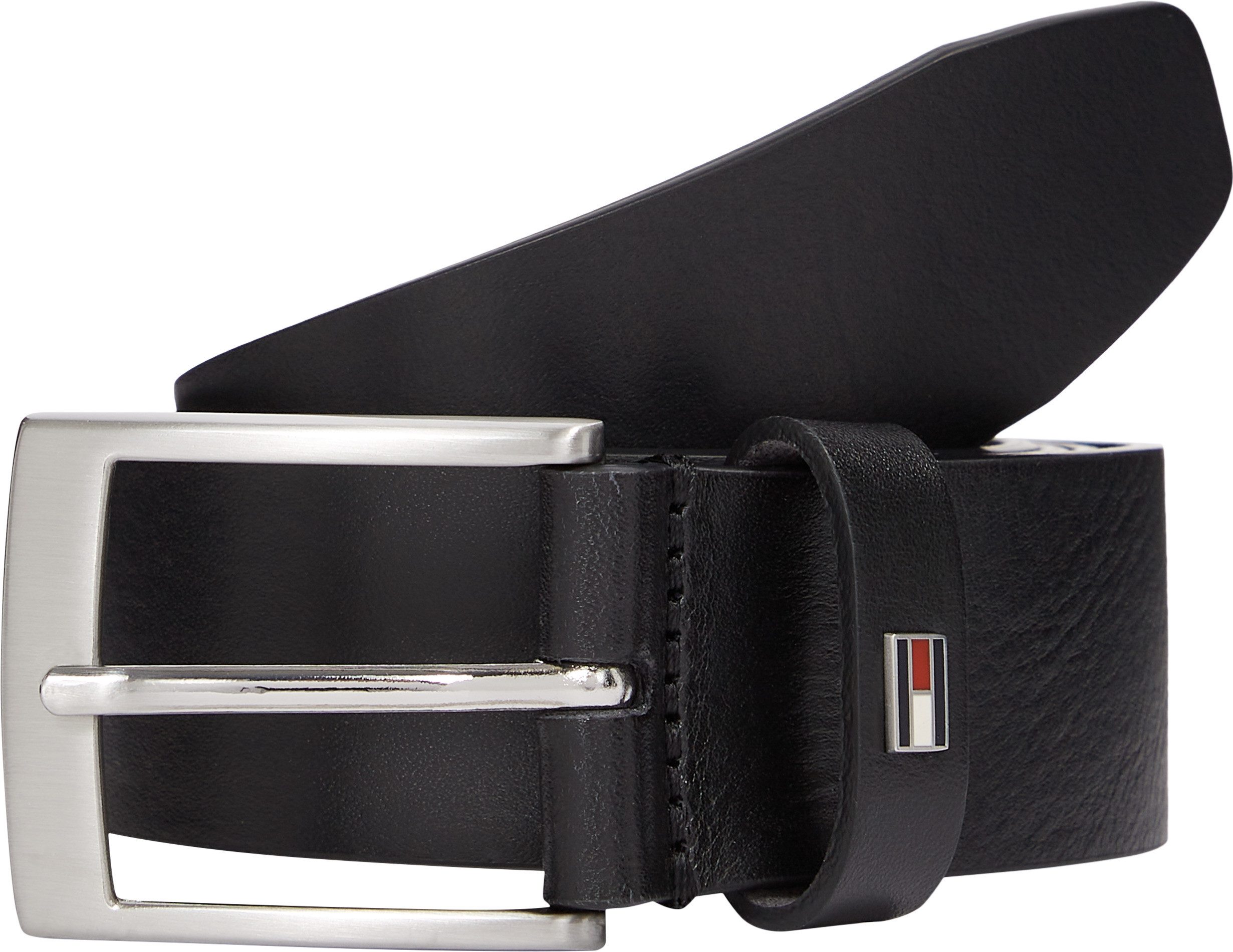 Tommy Hilfiger Ledergürtel ADAN 3.5 cm breit EXT Metalllogopatch, Einfachdo günstig online kaufen