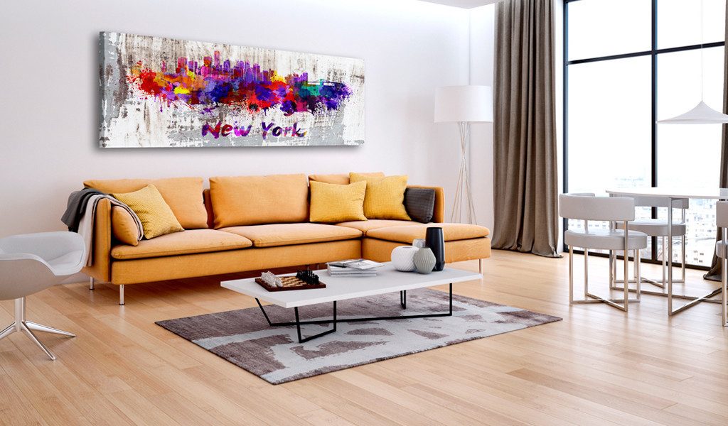 Artgeist Wandbild Stadt der Kunst und Künstler