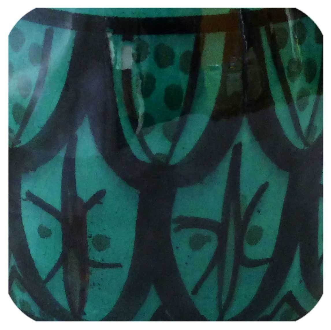 marokkanische handbemalt, Tasse Grün Keramik SIMANDRA Bemalung Klein Tasse Keramik