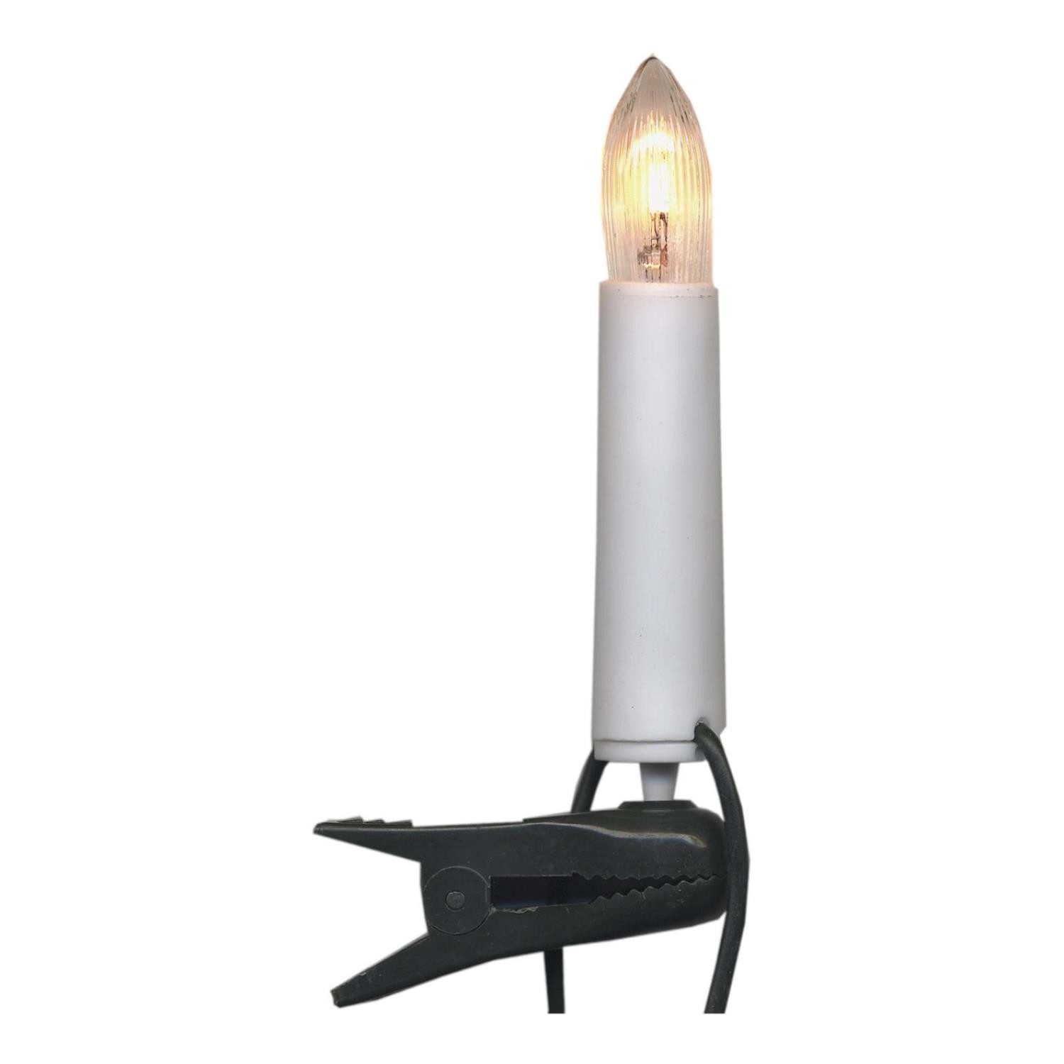MARELIDA Christbaumkerzen Kerzenlichterkette Baumkerzen Weihnachten 25 Glühlampen E10 12m Innen, 25-flammig