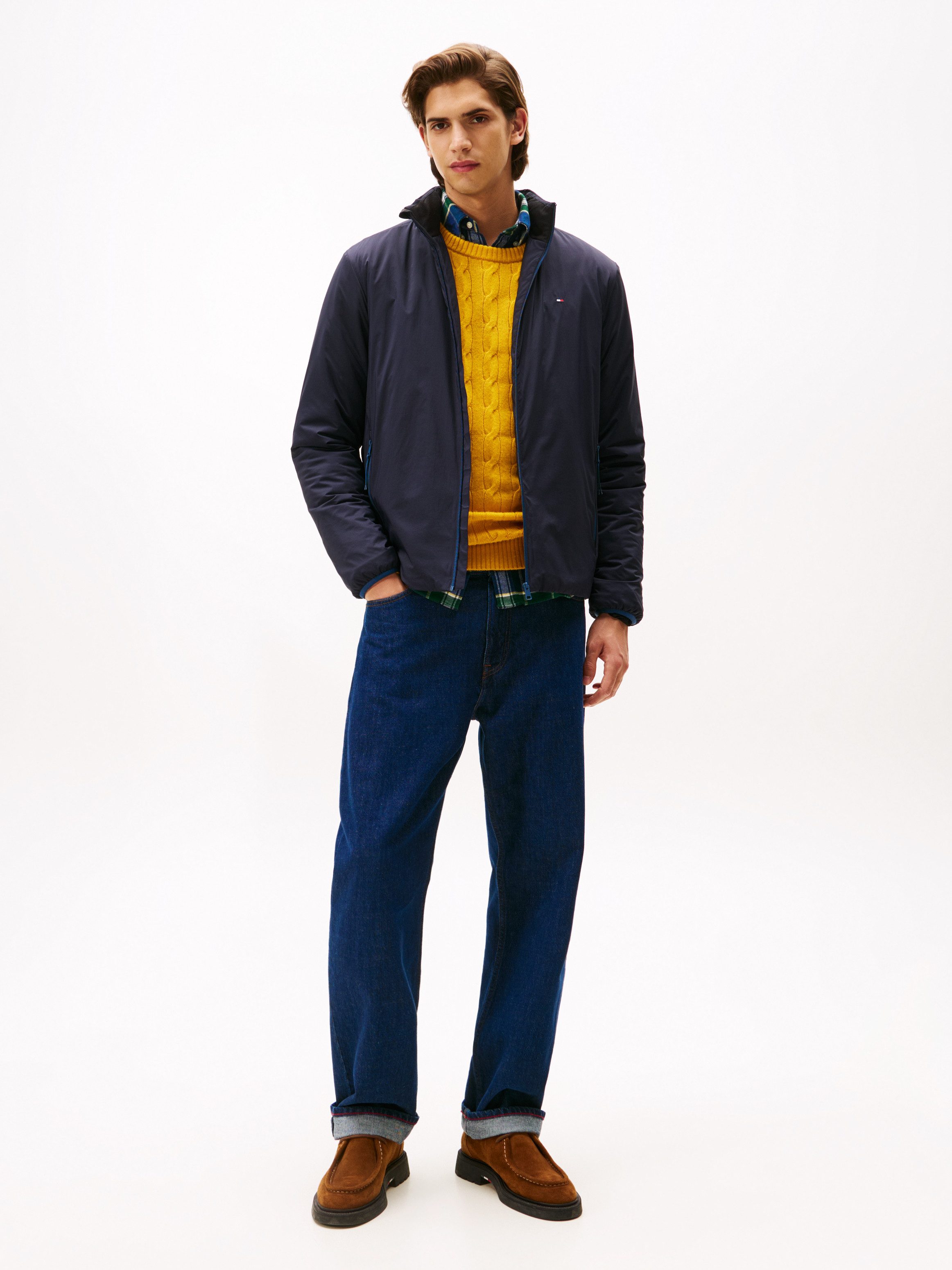 Tommy Hilfiger Blouson LIGHTWEIGHT Freizeitjacke, Übergangsjacke mit Stehkragen