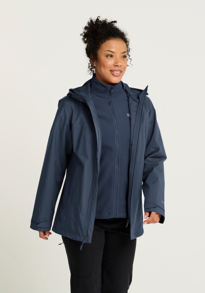 Jack Wolfskin 3-in-1-Funktionsjacke MOONRISE 2 3IN1 JKT W 3-in-1-Funktionsjacke, für Wandern und andere Outdoor-Aktivitäten