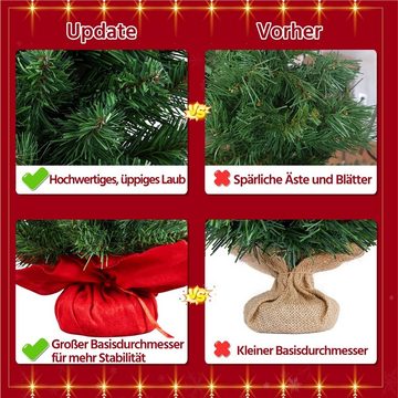 Yaheetech Künstlicher Weihnachtsbaum, Christbaum PVC Tannenbaum