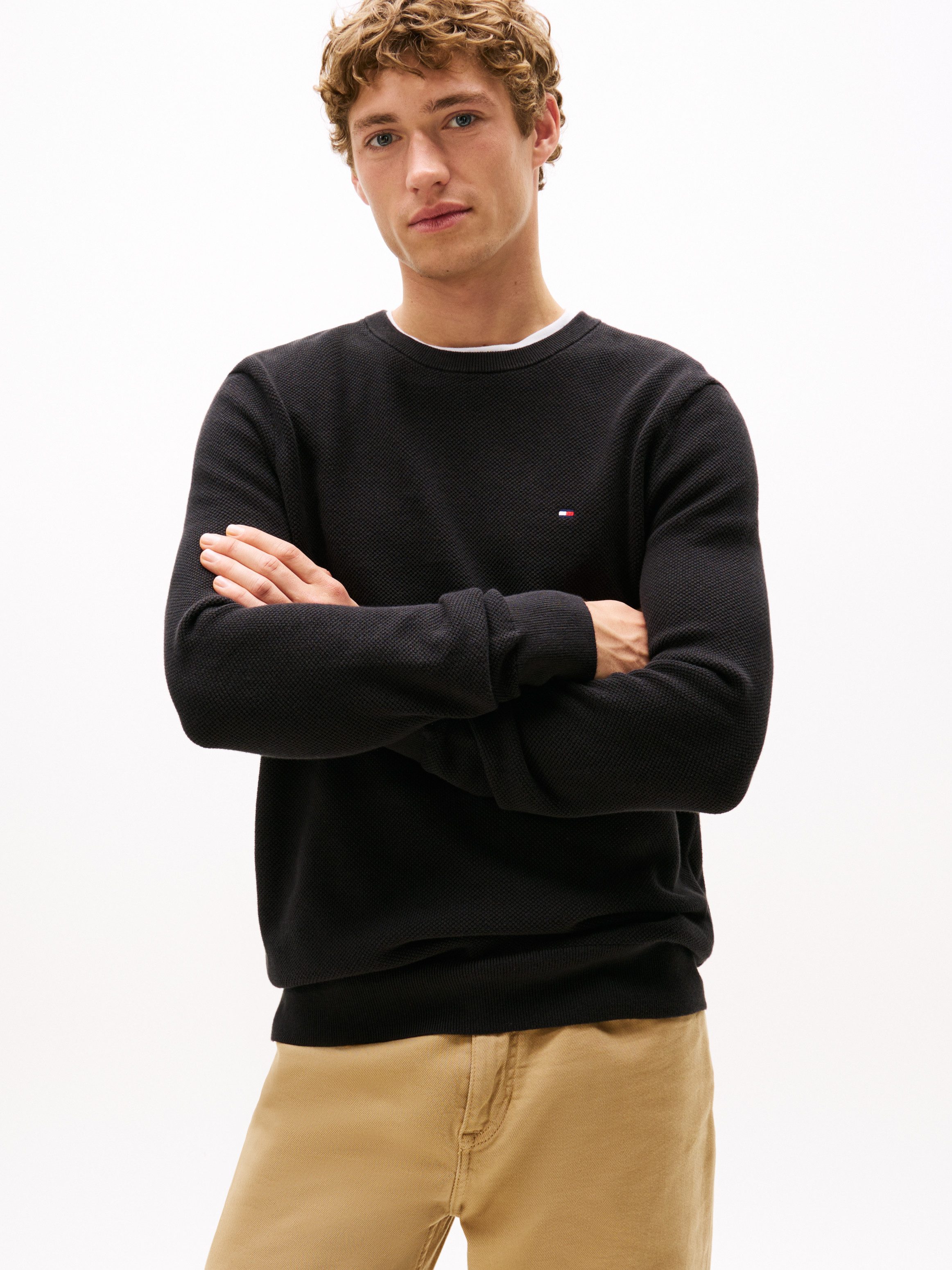 Rundhalspullover ESSENTIAL STRUCTURE CREW NECK