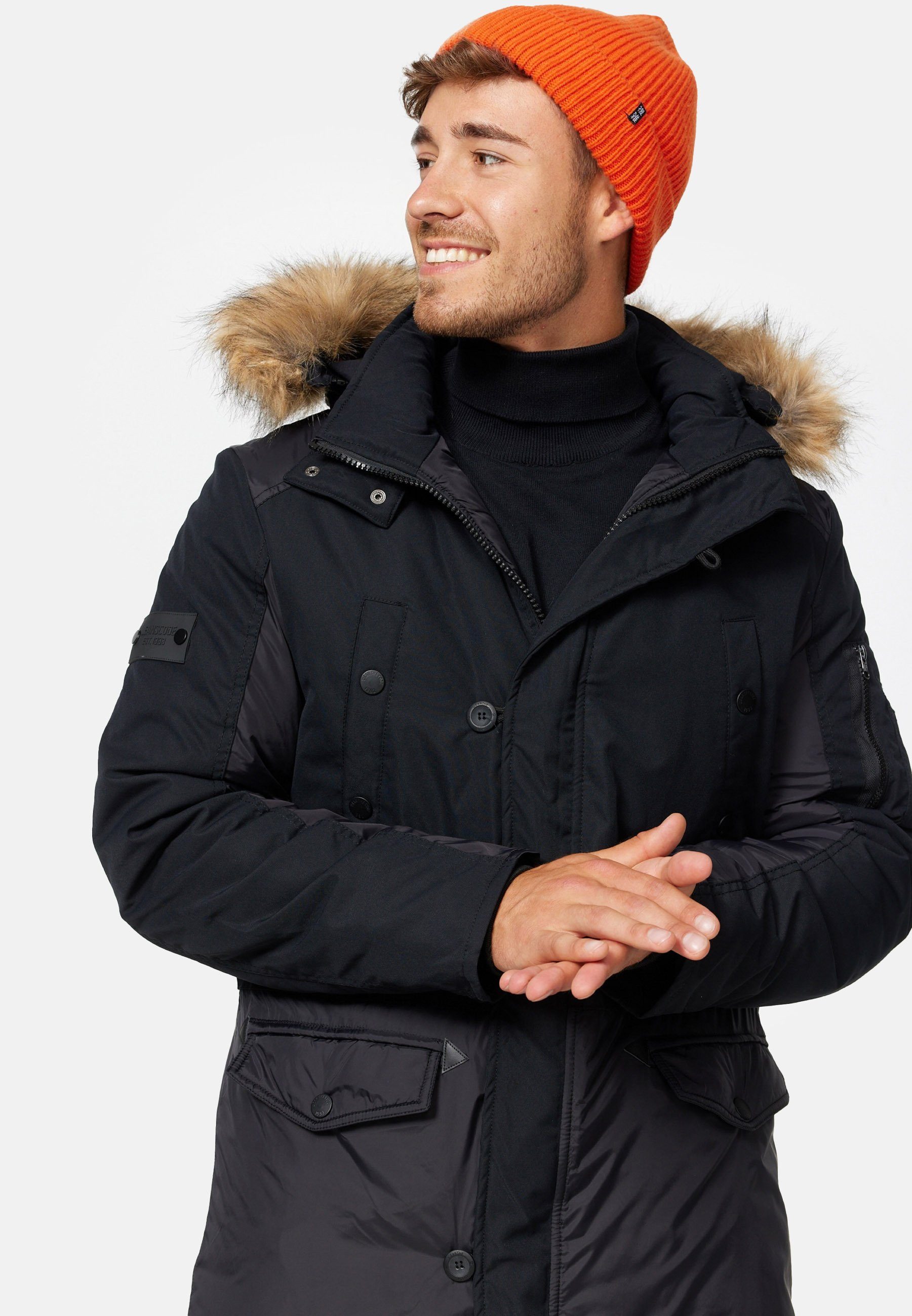 Indicode Parka Herren Jarl Herrenparka Herrenjacke