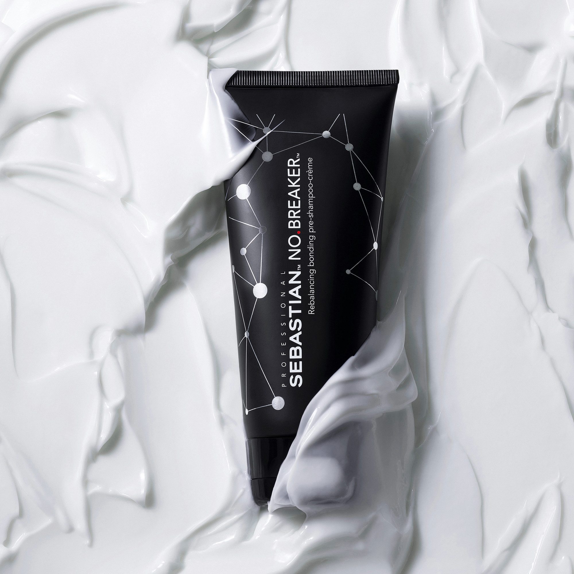 Sebastian Professional Haarshampoo NO BREAKER BONDING PRE-SHAMPOO CRÈME, gegen Haarbruch, stärkt das Haar, ultimativer Glanz