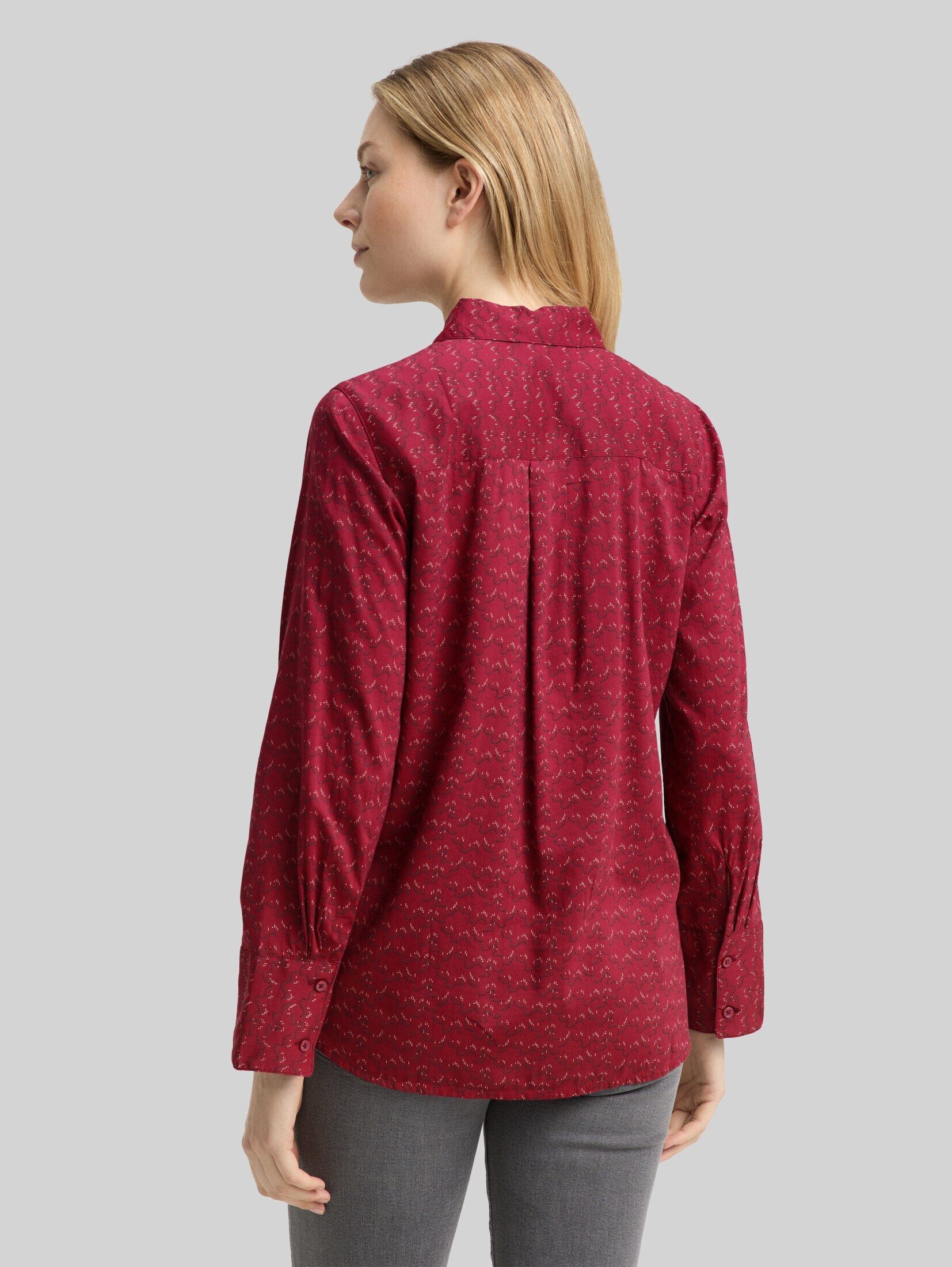 TOM TAILOR Langarmbluse Blusen & Shirts Hemdbluse mit Muster