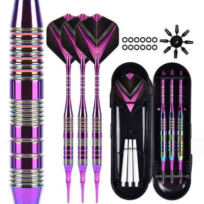 Tadow Dartpfeil Soft Darts Set,bunte elektronische Dartnadel,inkl. Schutzhülle, Dartpfeilset mit Spitze