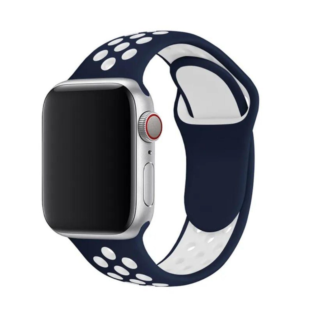 Uhrenarmband Sportband SE Apple Sport SmartUP Ersatz Silikon für Armband Ultra, Blau 1/2/3/4/5/6/7/8 Watch 38/40/41mm 42/44/45/49mm, #7 Silikon Armband