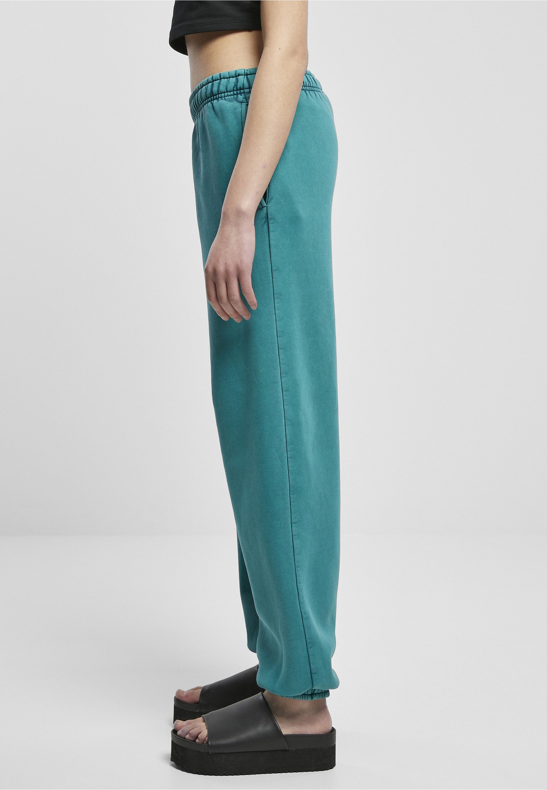 URBAN CLASSICS Sweathose Urban Classics Damen Ladies High Waist Stone Washed Sweat Pants (1-tlg)
