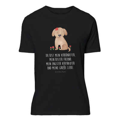 Mr. & Mrs. Panda T-Shirt Hund Hundedame - Schwarz - Geschenk, Hundemotiv, Schlafshirt, Hundebe (1-tlg)