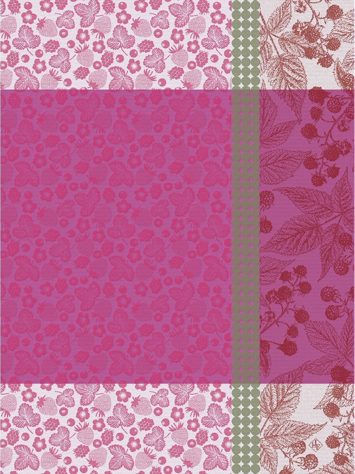 Le Jacquard Francais Geschirrtuch Geschirrtuch Cueillette D'Été Framboise 60x80 cm, (1-tlg., 1 x Geschirrtuch), jacquard-gewebt