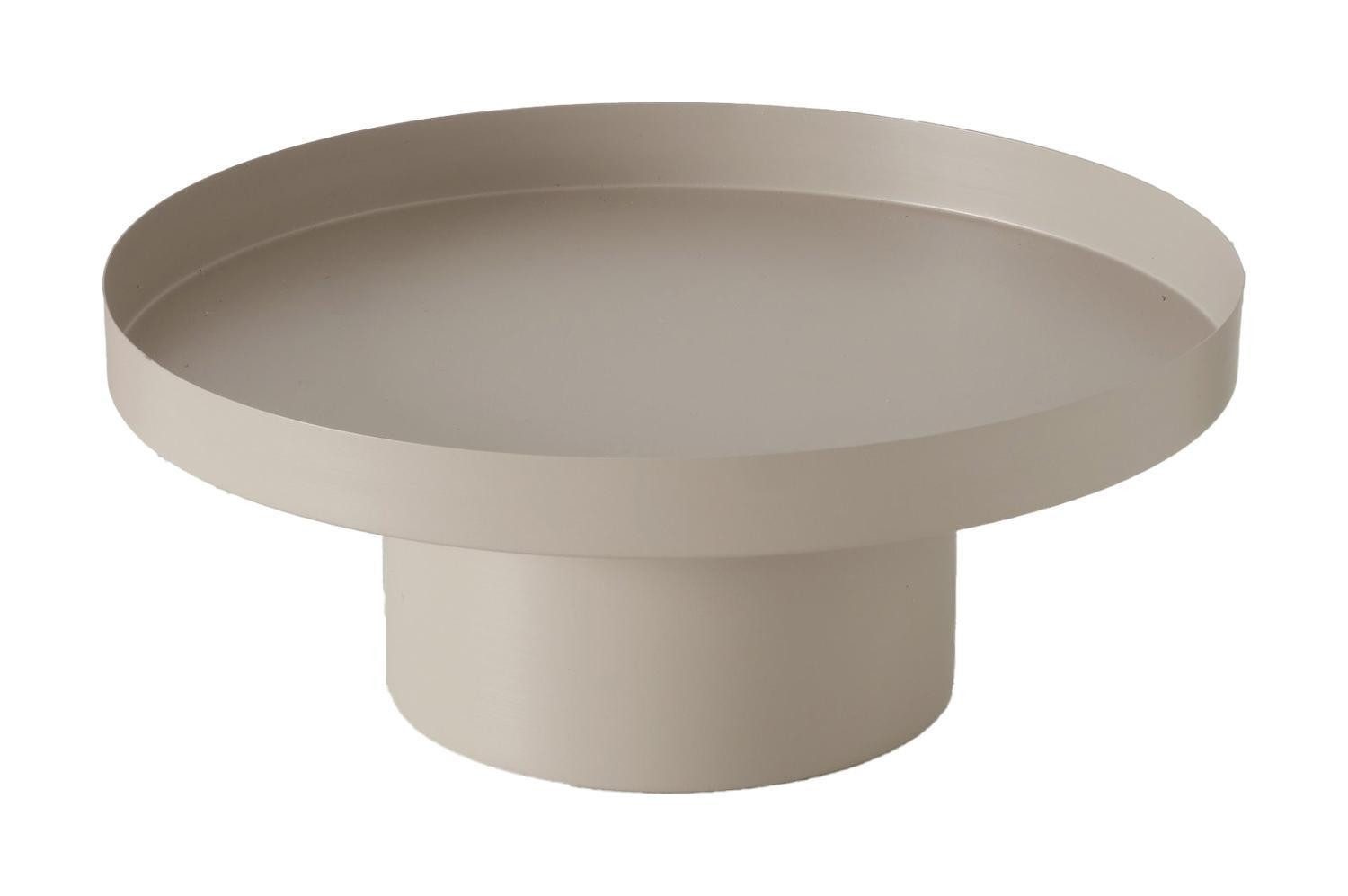 BOLTZE GRUPPE GmbH Tablett Deko-Tablett FLAIRE, Ø 26 cm, Silbergrau, Eisen, (1-tlg)