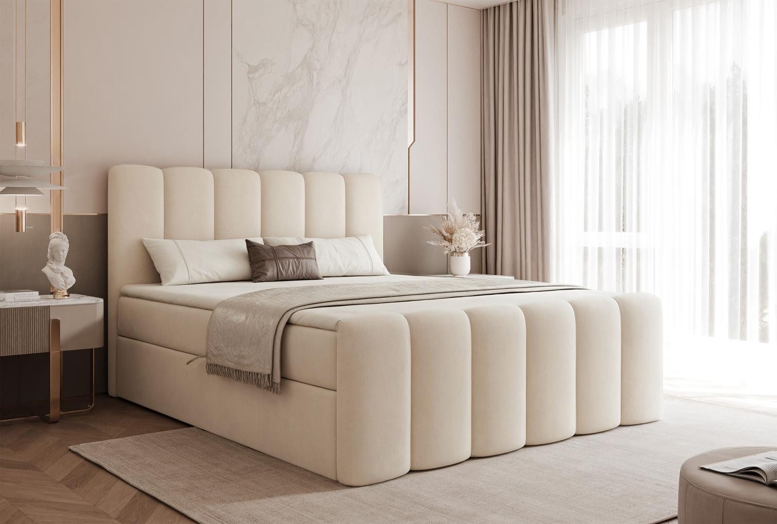 Compleo Boxspringbett BUBBLE, Wolkenbett, Bequem, Bonell, günstig online kaufen