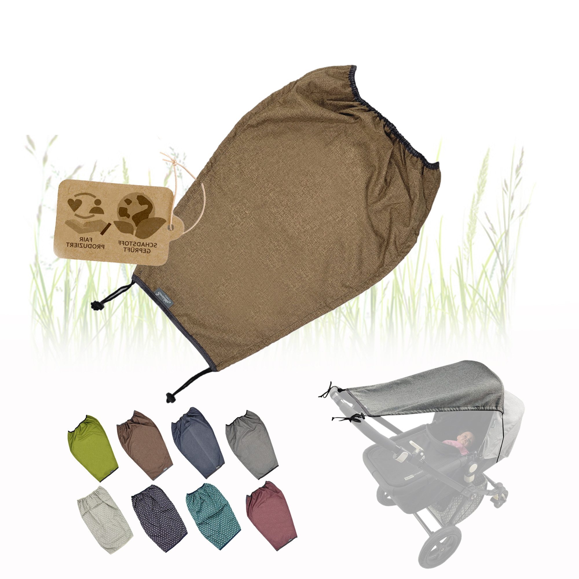 BambiniWelt by Rafael K. Babyschale universal Sonnensegel für Kinderwagen Buggy UV Schutz 50+, UV Schutz 50+
