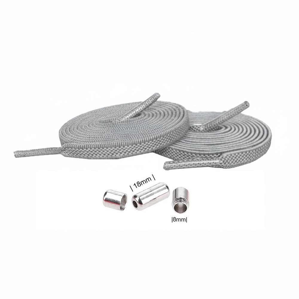 Schnürsenkel Elastische flache Schnürsenkel mit Drehverschluss