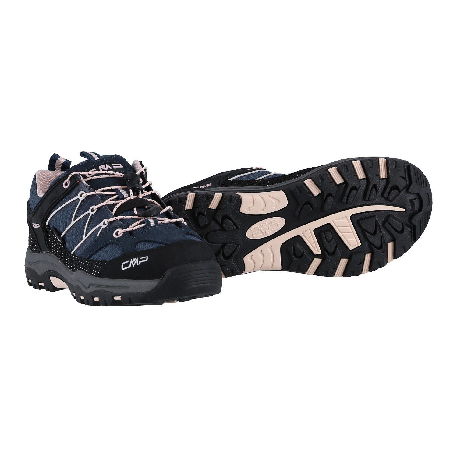 CMP Rigel Low WP (Trekking, wasserdicht) navyblau/rose Mädchen Wanderschuh
