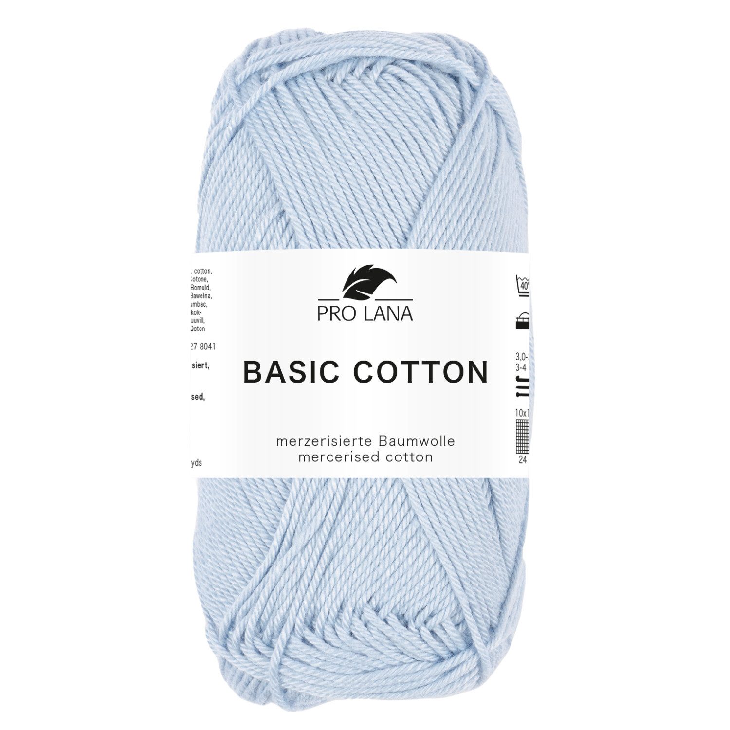 Pro Lana Pro Lana BASIC COTTON Baumwollgarn 50 g Häkelwolle, 125 m (Perfektes Baumwoll-Garn für leichte Pullover, Mützen und Accessoires), 50 g
