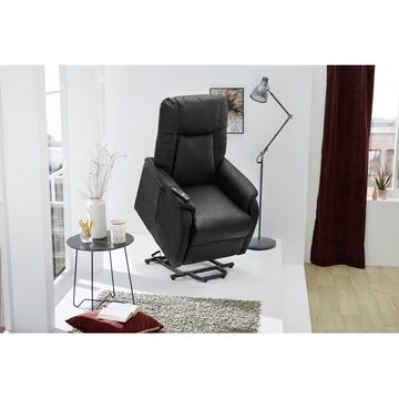 Procom Sessel TV Sessel FUERTH Fernsehsessel elektrisch verstellbar schwarz Taschenfederkern