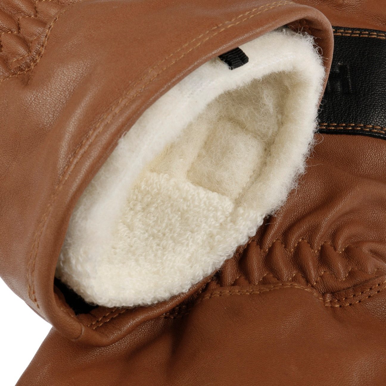 Hestra Lederhandschuhe (1-St) Fingerhandschuhe mit Futter, Made in the EU