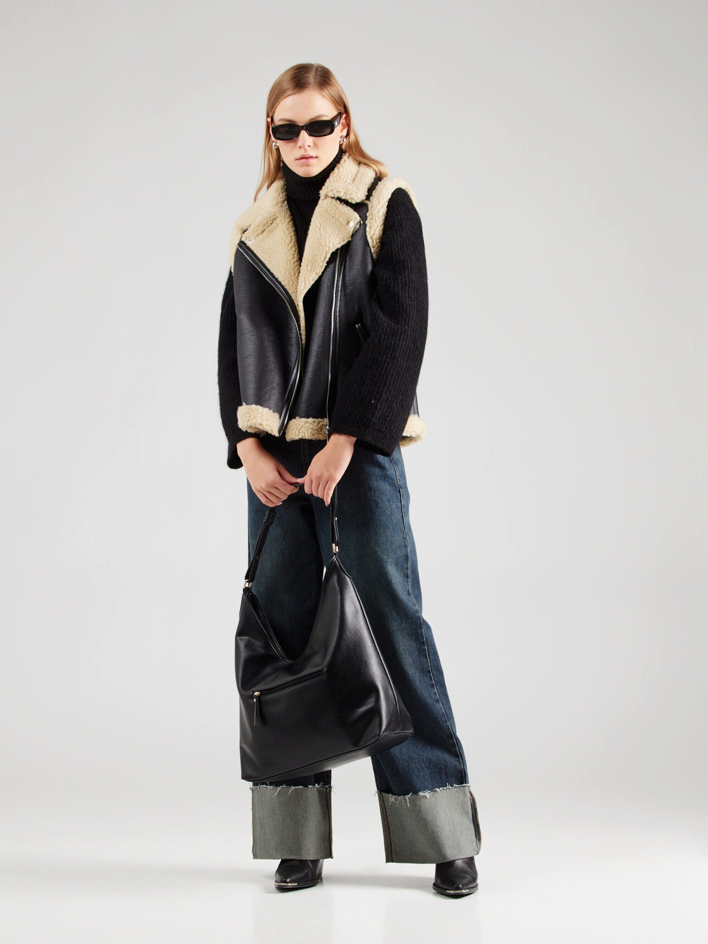 Vero Moda Lederweste VMKAY (1-tlg) Plain/ohne Details