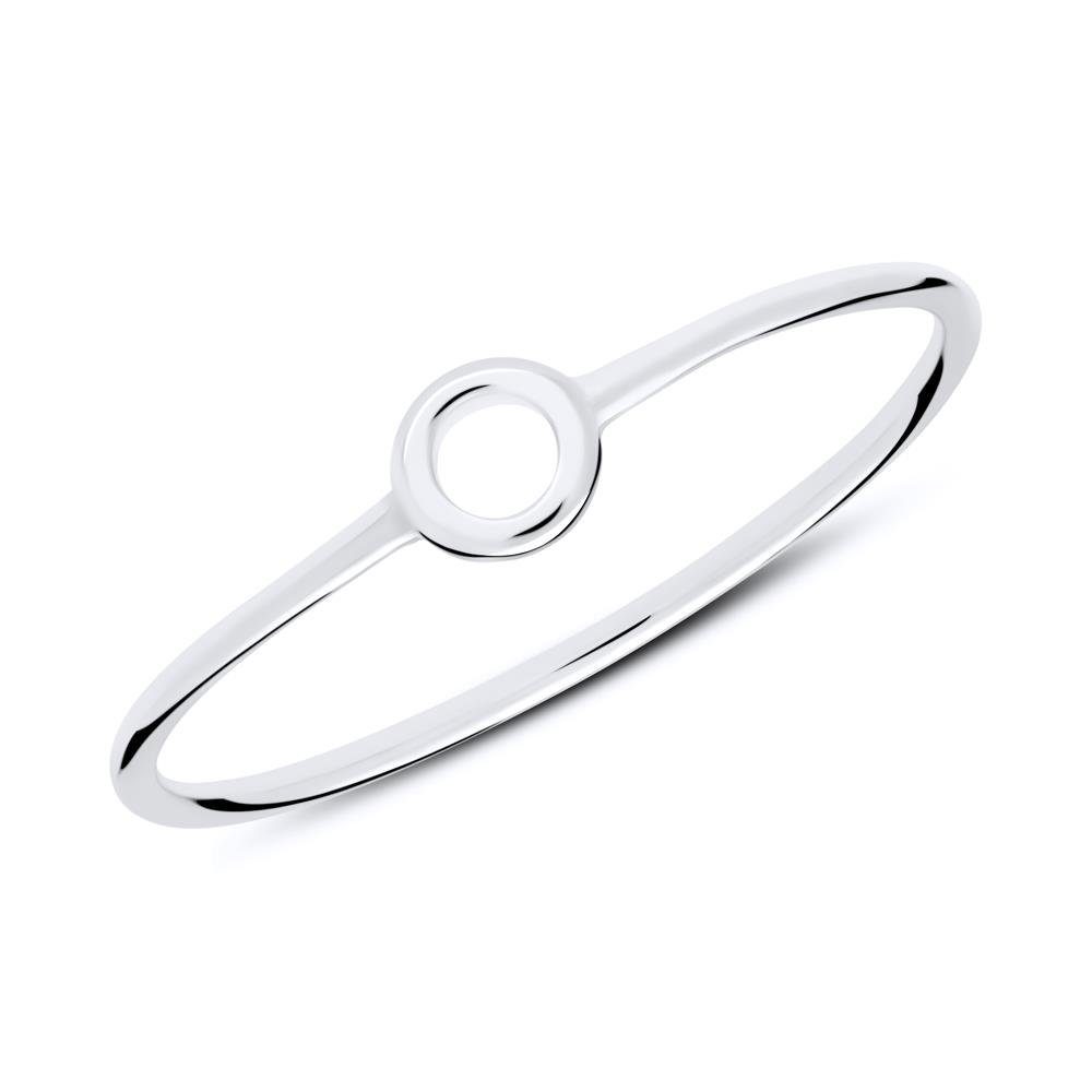 Silberring lanii Ring Kreis aus Sterlingsilber