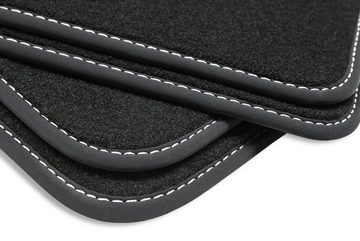 teileplus24 Auto-Fußmatten BGF530 Velours Fußmatten Set kompatibel mit Volvo XC60 2 2017-