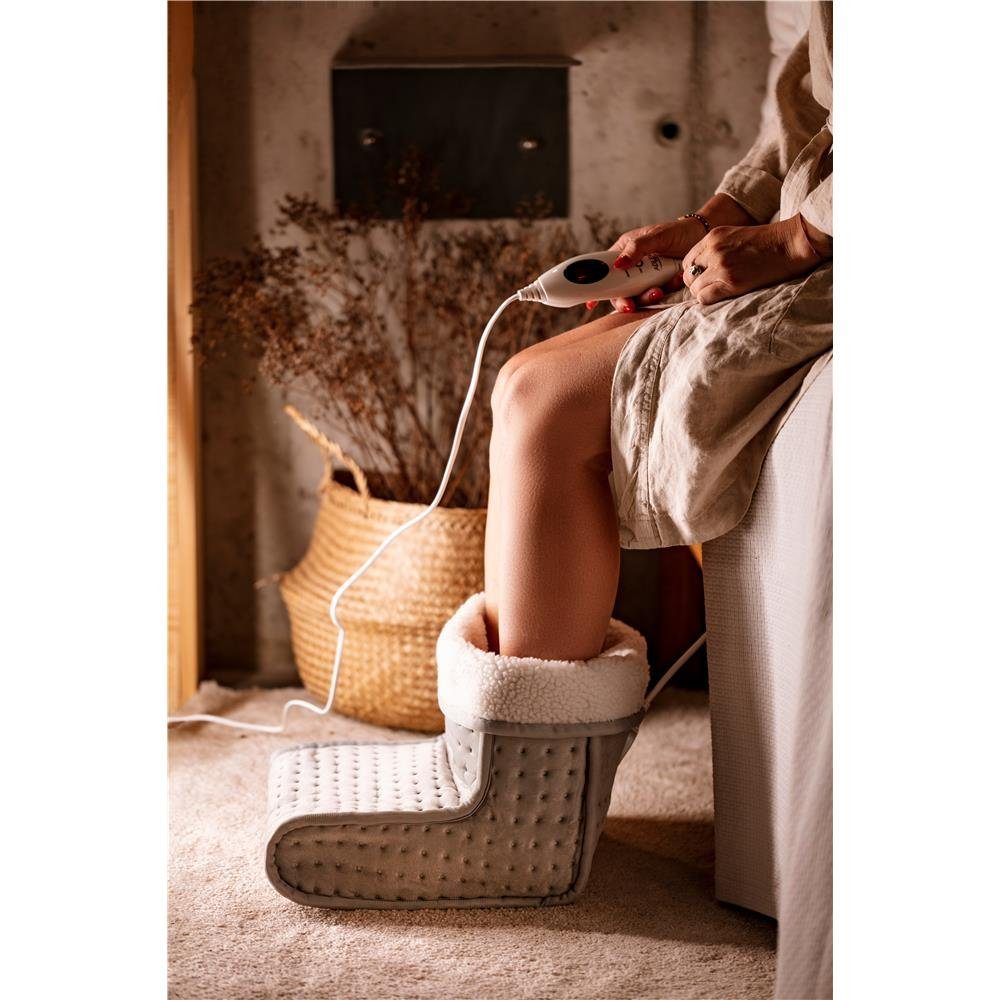 Adler Elektrofußwärmer AD 7432, elektrischer Fußwärmer, mit 4 Temperaturstufen, LCD-Steuerung