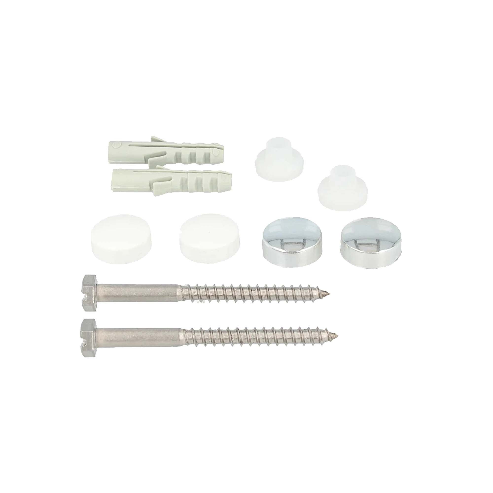 tecuro Stand-WC-Befestigung Set 6 x 70 mm mit Abdeckkappe